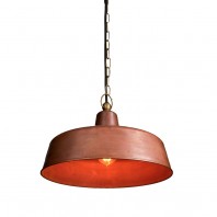 CLA-Deksel: Aged Copper Interior  pendant light